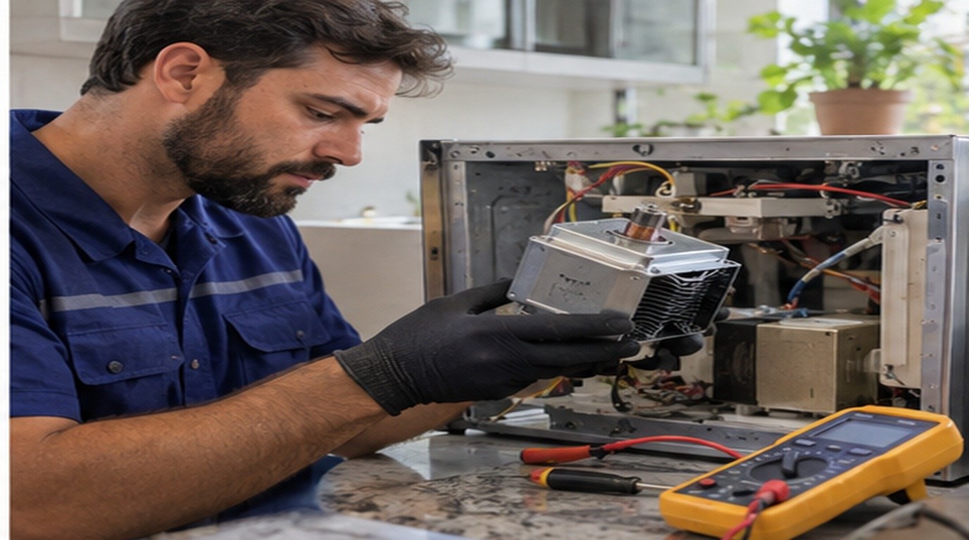 Conserto de micro-ondas em Juiz de Fora‑MG: troca do magnetron